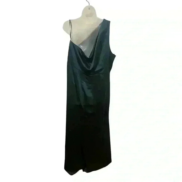 New Lovely One Shoulder Satin Trumpet Dress Size 22W - Picture 3 of 4